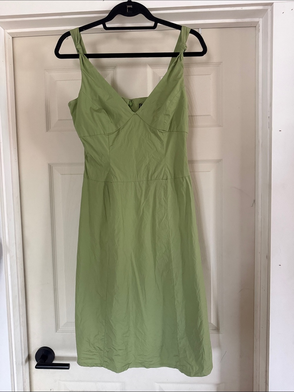 Eddie Bauer Light Green V-Neck Midi‎ Dress